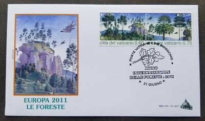 [SJ] Vatican Europa CEPT Forests 2011 Park Tree Mountain Plant (FDC) - Image 1 of 4