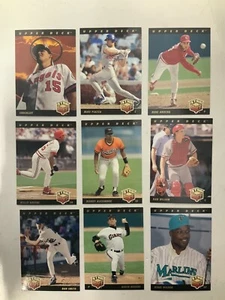 Lote de 29 tarjetas coleccionables de béisbol 1993 Upper Deck Star Rookie tarjetas comerciales Gnu - Imagen 1 de 8