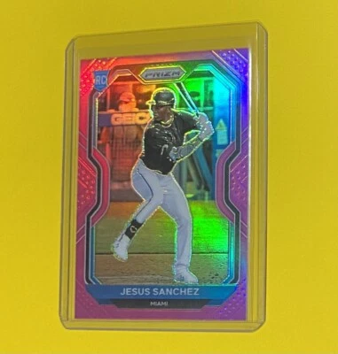 2021 Panini Prizm Jesus Sanchez Rookie Card PINK PRIZM SP Miami #148 RC 🔥 - Image 1 of 3