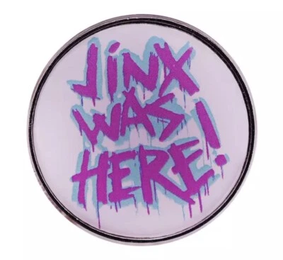 League Of Legends Jinx Graffiti Metal Pin Badge Gamer - Image 1 of 2