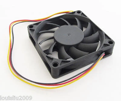 1pc Brushless DC Cooling Fan 12V 0.13A 60x60x15mm 60mm 6015S 7 blades 3pin/3wire - image 1 of 4