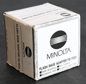 Minolta Flash Shoe Adapter FS-1100 - Mint In Box - Picture 1 of 7