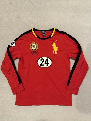 De Colección Polo Ralph Lauren Italia RL Carreras Camisa Manga Larga Niños Talla Grande Foto 1 de 4