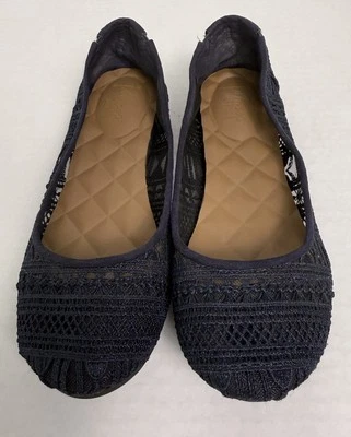 Jellypop Rhodes русалки плоский туфли синий геометрический крючком без шнуровки женщин 7 М - Изображение 1 из 4