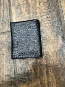 MCM Bifold Wallet Black Leather - Picture 1 of 9