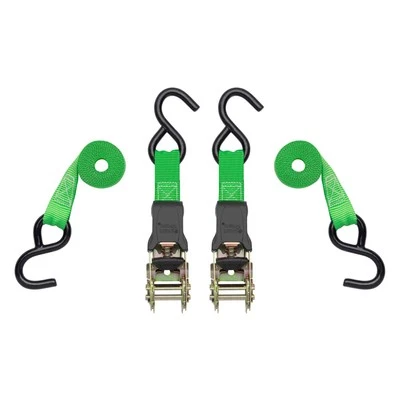 Smartstraps Ratchet Straps - 6Ft Grn Padded Ratchet 2Pk 1,500Lb , Gree - Image 1 of 4