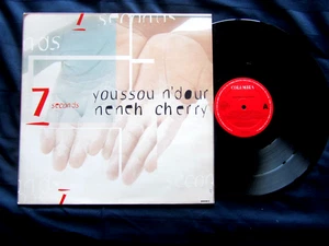 Youssou N'Dour & Neneh Cherry – 7 Seconds - 12” Vinyl Single 4 Track EX/EX - Picture 1 of 4