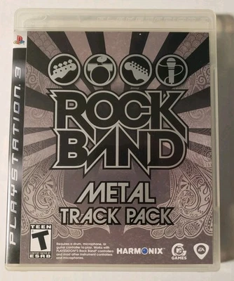 Rock Band: Metal Track Pack (Sony PlayStation 3, 2009) CIB PS3 Fast Shipping  - Image 1 of 4