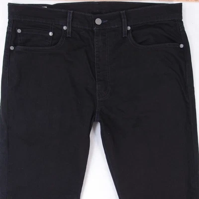 Mens Levi's 502 REGULAR TAPERED 29507 Stretch Tapered Black Jeans W36 L32 - Image 1 of 4