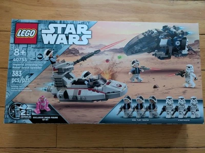 LEGO Star Wars:  Imperial Dropship vs. Rebel Scout Speeder With QT-KT (40755) - Image 1 of 3