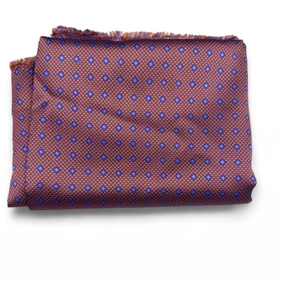 Panel de tela de seda 100 % italiana con tema Mardi Gras naranja púrpura costura hágalo usted mismo Foto 1 de 4