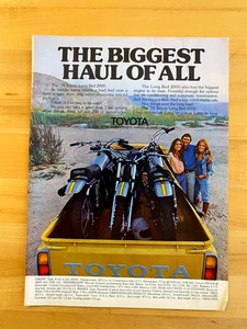 1973 Print Article Toyota Pickup Truck With Yamaha Motorcycles - Picture 1 of 1
