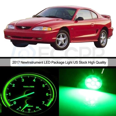 Paquete LED verde panel de instrumentos panel luz de tablero para Ford Mustang 1994-1998 Foto 1 de 4