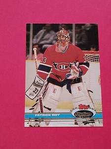 1991-92 Topps Stadium Club Hockey #107 Patrick Roy Montreal Canadiens 