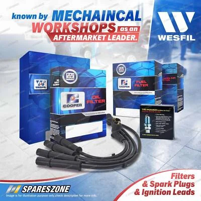 Wesfil Leads Iridium Spark Plugs Filter Kit for Volkswagen Polo 6R 1.2L CBZB - image 1 of 3