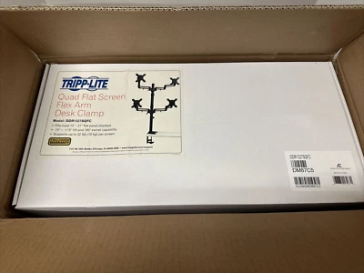 Tripp Lite Quad-Monitor Flex-Arm 13" - 27" Display Desk Clamp Computer Stand - Image 1 of 4
