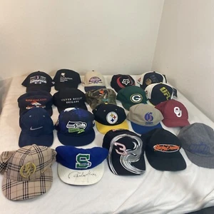 Lot Of 20 Hats Vintage Modern Sports Destination Snapbacks Strapback Wholesale - Picture 1 of 18