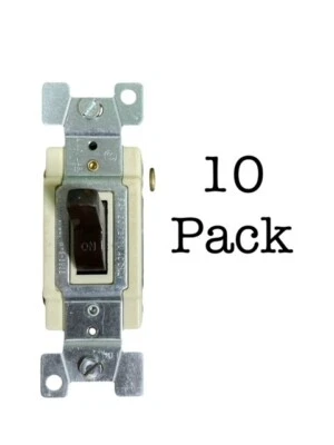 Interruptor Interruptor (paquete de 10) Challenger Brown Interruptor Doble Polo Especificación Grado Foto 1 de 4