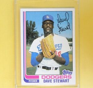 1982  DAVE STEWART ROOKIE  Topps   #213 Los Angeles Dodgers   np2