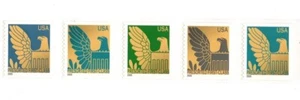 US Stamp Scott #3792d-3796d, Presorted First Class Eagle UNFOLDED Strip of 5 MNH - Picture 1 of 1