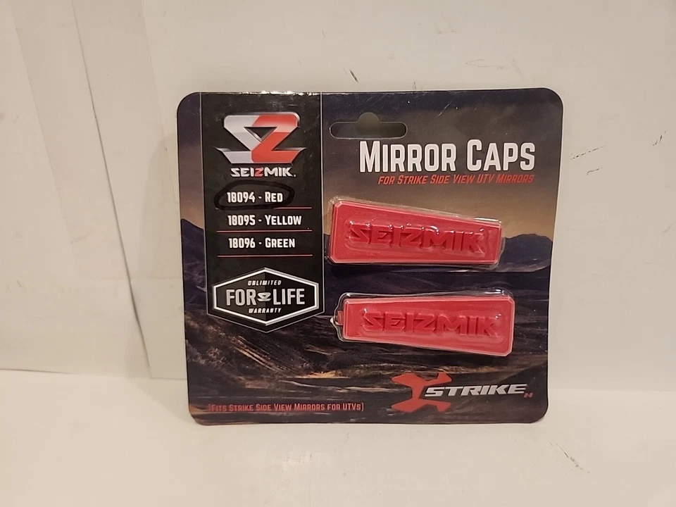 Seizmik Mirror Caps Red Afor Strike Sidevl View UTV Mirrors 18094 - Image 1 of 2