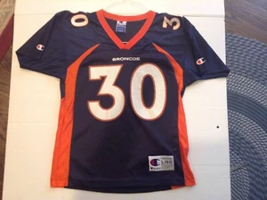 VTG Terrell Davis #30 Denver Broncos Champion Football Jersey SZ Youth L (14/16) - Picture 1 of 10