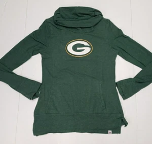 Vintage Green Bay Packers Majestic Shirt Medium Turtleneck Long Sleeve Pocket - Picture 1 of 12