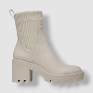 Bar III Women's Ivory Versuz Lug-Sole Booties Shoe Size 6.5 - Picture 1 of 4