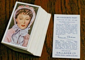 MY FAVOURITE PART, ACTRESS'S, 1939, GALLAHER CIGARETTE CARDS, PICK YOUR CARDS