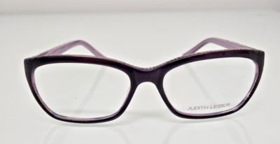 Judith Leibler JL1176  07  Purple Plastic Eyeglasses With Stones -53-16-130 - Image 1 of 4