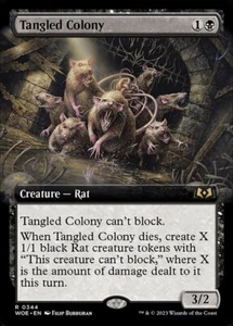 MTG TANGLED COLONY 344 EXC - COLONIA AGGROVIGLIATA - WOE X EN - MAGIC - Picture 1 of 1