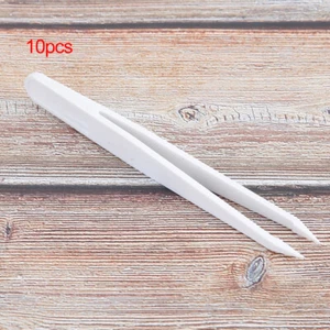 10x/Set Isolierung Hohe Kunststoff Pinzette Uhr Reparatur Clip ADS - Bild 1 von 10