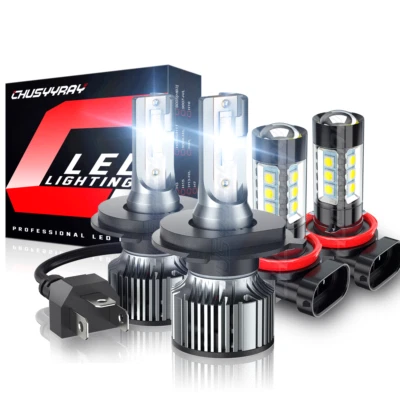 Kit de 4x luces antiniebla LED altas/bajas para Toyota Yaris 2006 2007-2014 Foto 1 de 4