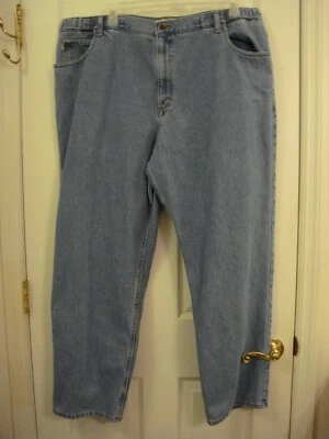 L.L. Bean Comfort Waist Denim Light Blue Jeans 100% Cotton Men's Size 44 x 32 - Image 1 of 4