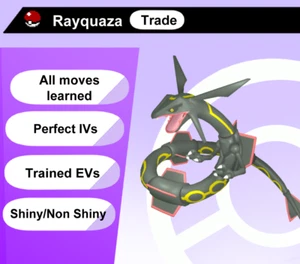 Shiny Rayquaza 6 IV for Pokemon Scarlet/Violet - Picture 1 of 2