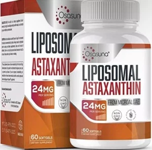 Liposomal Astaxanthin Supplement 24MG, Maximum Absorption, Antioxidant, Sealed - Picture 1 of 2
