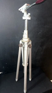Linhof Vintage Tripod West Germany With Model 49 Pan- Tilt Head. 67” - Picture 1 of 9