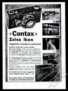 1933 Contax Zeiss Ikon Kamerafoto Französisch Vintage Druck Anzeige