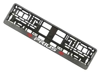 Soporte para marcos de matrícula europea aspecto de carbono para coche Toyota Prius Foto 1 de 3