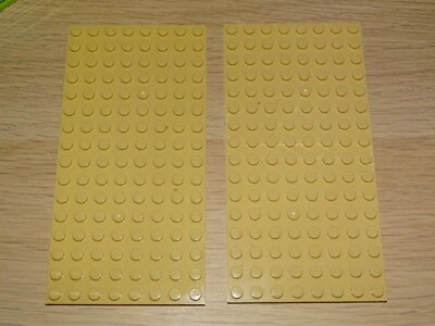 Lego Platten Bauplatten  8x16 beige  beidseitig bebaubar - Bild 1 von 2