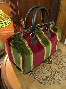 Vintage Meyers Tapestry Velvet Victorian Lady’s Doctor Bag Carpet Hand Bag - Picture 1 of 11
