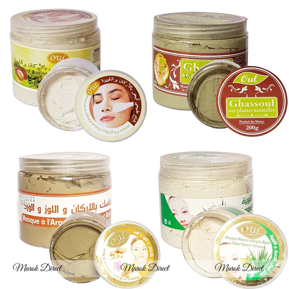 Organic Ghassoul Clay Moroccan Rhassoul Face Mask Anti Ageing Hair Conditioner - Image 1 of 4