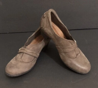 Zapatos de salón Cobb Hill New Balance para mujer de gamuza tostada sin cordones correa de gancho y bucle talla 6,5 M Foto 1 de 4