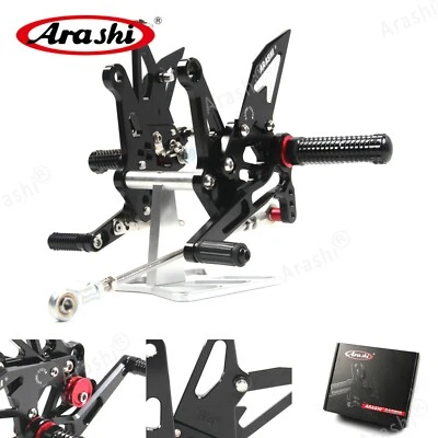 Apoio para os pés ajustável Fit Kawasaki Z1000 Ninja 1000 Z1000SX 2014 - 2017 - Imagem 1 de 4