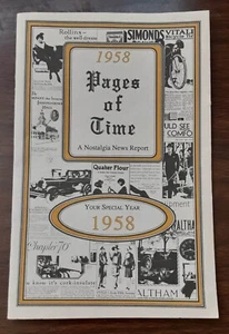 1958 PAGES OF TIME A Nostalgia Nachrichten Bericht F9 050 - Bild 1 von 1