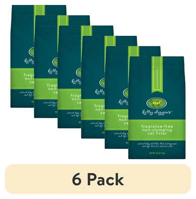 Kitty Diggin's Fragrance-Free Cat Litter, (6 pack) 7 lbs