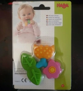 HABA PETAL Clutching Teething Toy 3 Textures Dishwasher Safe - Picture 1 of 2