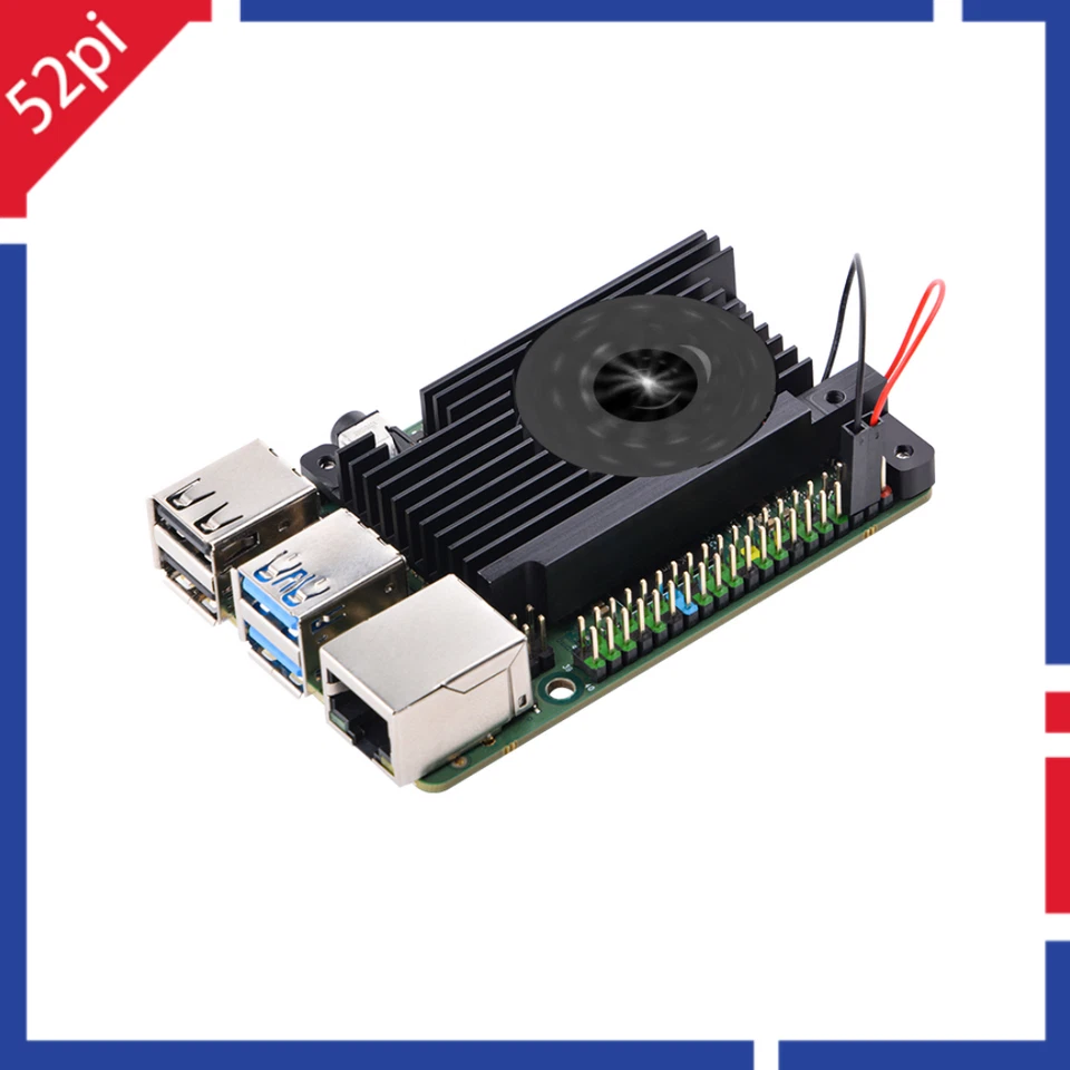 52Pi ROCK 4 Model C+ Cooling Fan 3510 Heatsink for Rock Pi 4C Plus - Image 1 of 4