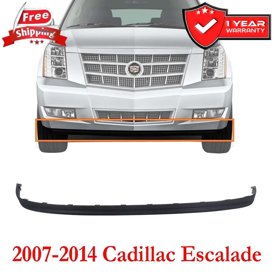 Bumper Lower Air Deflector For 2007-2014 Cadillac Escalade Front Black GM1092222 - Image 1 of 4
