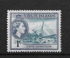 ILDS VIRGEN BRITÁNICA, QE11, EDICIÓN 1956, 1c SG 150, montada sin montar o nunca montada, (sloop) - Imagen 1 de 1